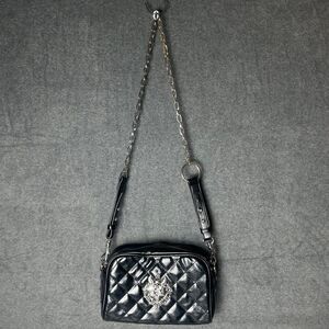 Killstar Crossbody Purse Sacred Heart Pentagram Black Faux Leather